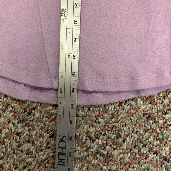 Saturday Sunday (Anthropologie) Lilac Brushed Fleece Turtleneck Sweater Size S - Picture 9 of 9
